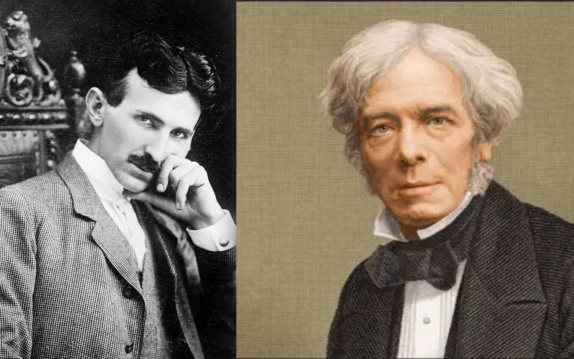 Michael Faraday and Nikola Tesla